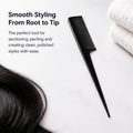 Professional Black Rat Tail Comb – Precision Styling & Sectioning