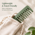 Sage Green Wide-Tooth Comb