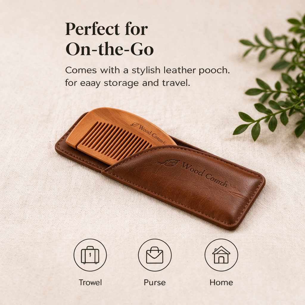 Handcrafted Wooden Hair Comb